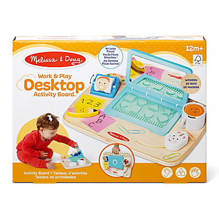 Melissa & Doug Work & Play Desktop Activity Board, All Ages
