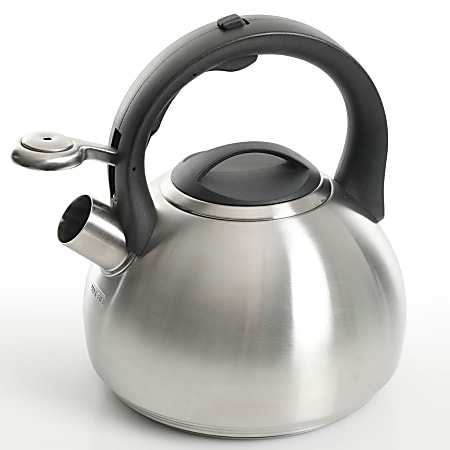 Kenmore Halsted Stainless Steel Tea Kettle 2.1 Qt Silver - Office