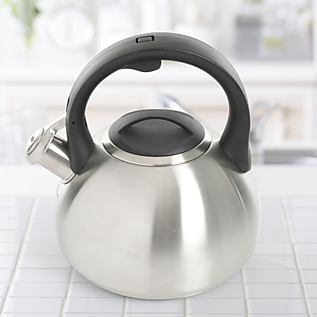 Stainless Steel Whistling Tea Kettle - 2.1 Quarts, Stovetop