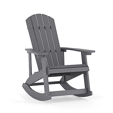 Flash Furniture Savannah All-Weather Adirondack Rocking Chair,