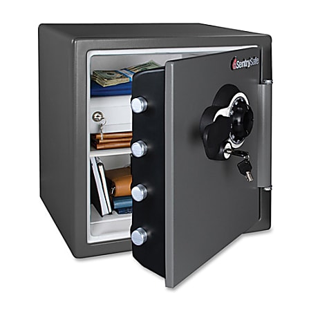 Sentry®Safe Fire Safe® Combination Safe, 1.23 Cu. Ft., Gunmetal Gray