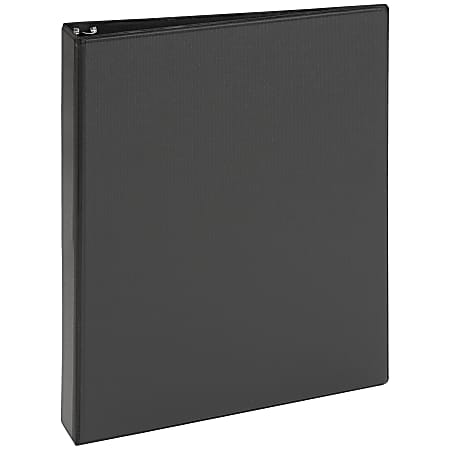 Just Basics® View 3-Ring Binder, 1" Round Rings, Black