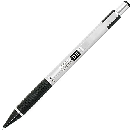 Zebra Pen M-301 Mechanical Pencil - 0.5 mm Lead Diameter - Refillable - Black Stainless Steel Barrel - 1 Each