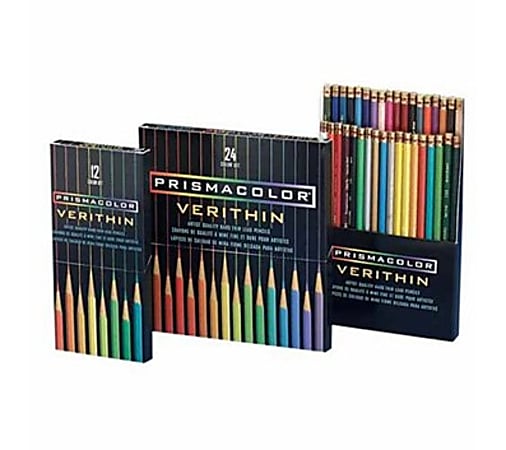 Prismacolor Verithin Colored Pencils - Blue Lead - Blue Barrel - 1 Dozen