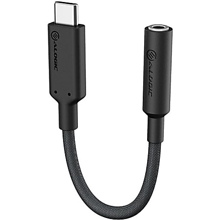 ALOGIC Elements PRO USB-C To 3.5mm Audio Adapter, 3.94", Black