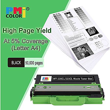 Brother WT220CL Waste Toner Cartridge - Laser - 50000 Pages - 1 Each Brother WT220CL Waste Toner Cartridge - Laser - 50000 Pages - 1 Each