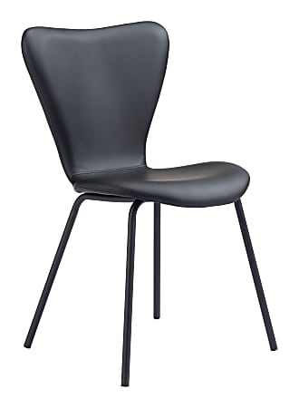 Zuo Modern Torlo Dining Chairs, Black, Set Of 2 Chairs