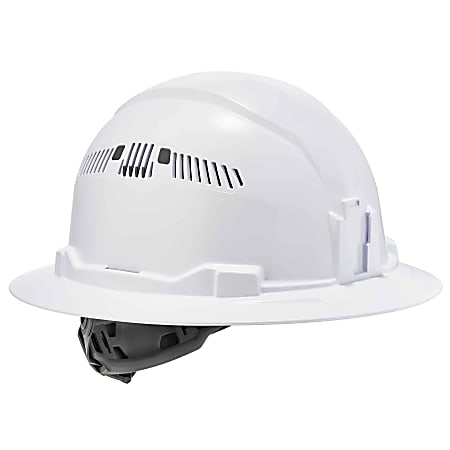Ergodyne Skullerz 8973 Class C Full Brim Hard Hat White Office Depot