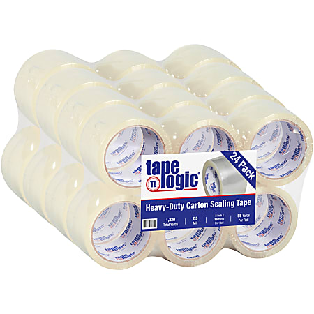 Tape Logic® #900 Economy Tape, 3" x 55 Yd., Clear, Case Of 24