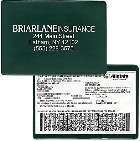 Custom Insurance Card Holder, 5-3/4" x 4-3/16", Red