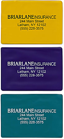 Custom Insurance Card Holder 5 34 x 4 316 Red - Office Depot