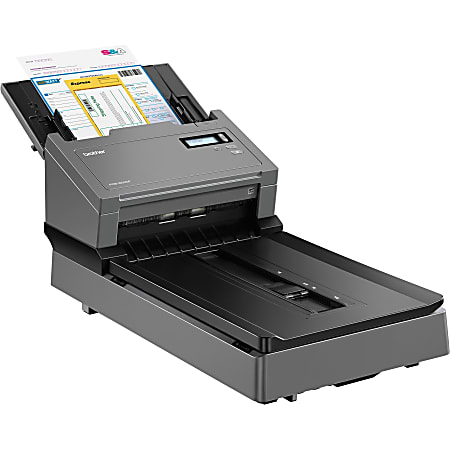Brother PDS-5000F Desktop Scanner - With Flatbed - Duplex - Flatbed Desktop Scanner - 60ppm mono and color - SuperSpeed USB 3.0
