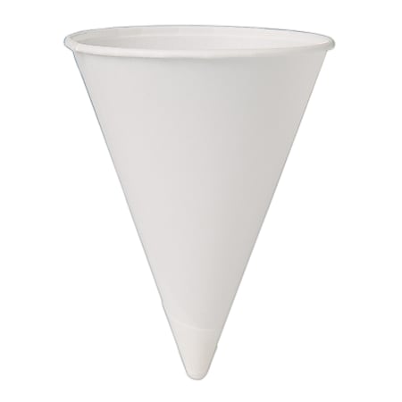 Solo Paper Cone Water Cups White 4 Oz Bag Of 200 Cups - Office Depot