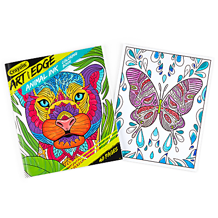 Color and doodle on this Art with Edge Coloring Book that's full of jungle animal coloring pages. Great animal coloring book for teens and adults.