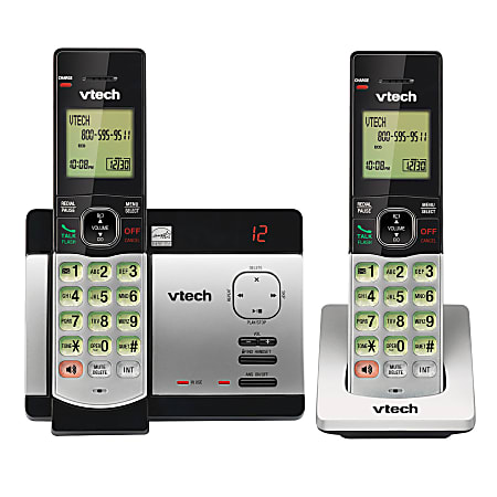 VTech® CS5129-2 2 Handset Expandable DECT 6.0 Cordless Phone With Answering System And Caller ID