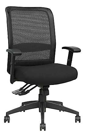 Lorell Ergo Lumbar Back Support Mesh Black - Office Depot