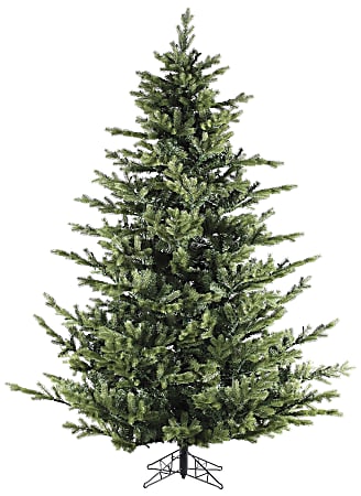 Fraser Hill Farm 7 1/2' Foxtail Pine Artificial Christmas Tree, Green/Black