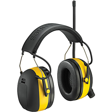 Tekk Protection Protection Digital WorkTunes Earmuffs - Stereo - Yellow, Black - Wired - Over-the-head - Binaural - Circumaural - 1 Tekk Protection Protection Digital WorkTunes Earmuffs - Stereo - Yellow, Black - Wired - Over-the-head - Binaural - Circumaural - 1