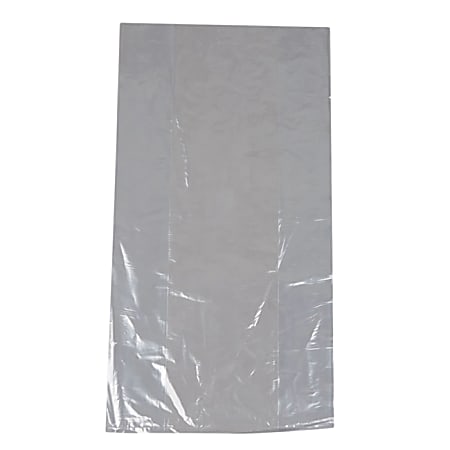 TUF-R® LLDPE Bags, Gusset, 8"H x 4"W x 15"D, Clear, 100 Bags Per Pack, Carton Of 10 Packs