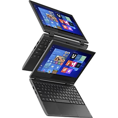 Lenovo 300e Windows 2nd Gen 81M900C7US 11.6" Touchscreen Netbook - HD - 1366 x 768 - Intel Celeron N4120 Quad-core 1.10 GHz - 4 GB RAM - 64 GB Flash Memory - Gray - Windows 10 Pro - Intel UHD Graphics 600