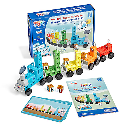 Hand2Mind MathLink Cubes Activity Set Numberblocks Express Train, Pre-K – 1