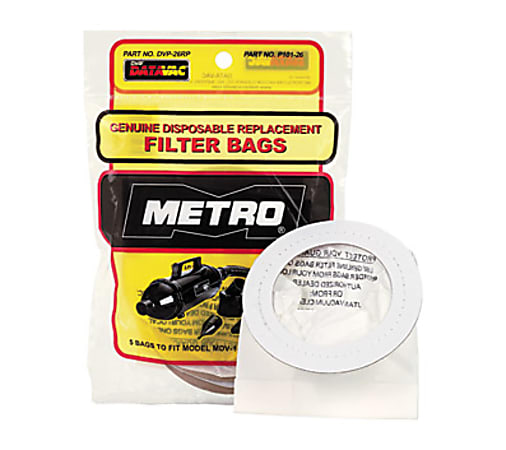 Metropolitan Vacuum® Data-Vac®/1 Pro Replacement Bags, Pack Of 5