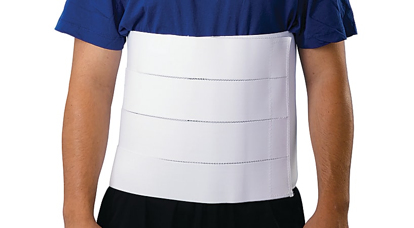 Medline 4-Panel Abdominal Binder, 46 - 62", Large/XL, White