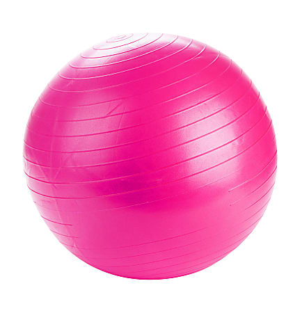 Mind Reader 75 cm Yoga Exercise Ball, Pink
