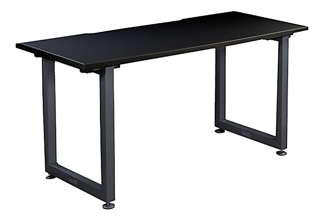 Vari Table 60"W Computer Desk, Black/Slate
