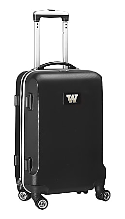 Denco Sports Luggage Rolling Carry-On Hard Case, 20" x 9" x 13 1/2", Black, Washington Huskies