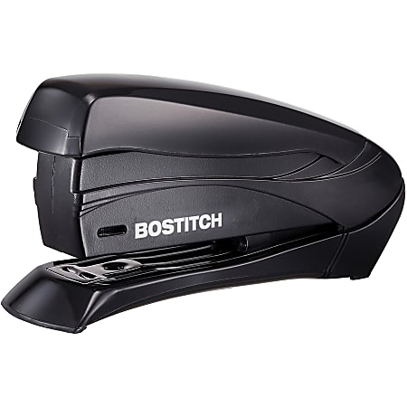 Bostitch® Inspire™ Spring-Powered Compact Stapler, 15 Sheet Capacity, Black