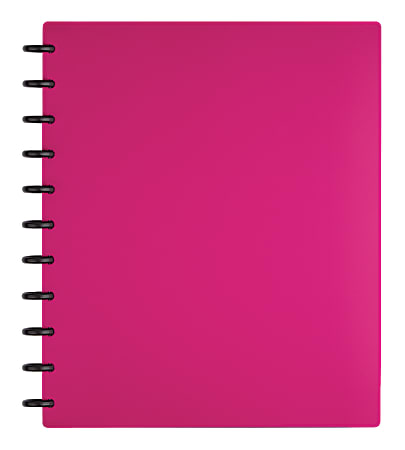TUL™ Custom Note-Taking System Discbound Notebook, Letter Size, Poly Cover, Pink