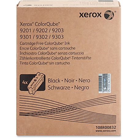 Xerox Solid Ink Stick - Solid Ink - 40000 Pages - Black - 4 / Pack