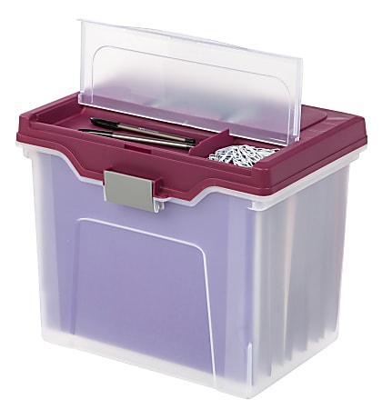 Office Depot Brand Portable File Box 10 1116 H x 14 1116 W x 10 38