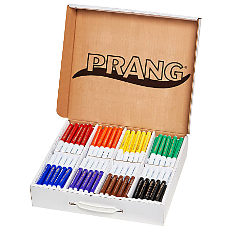 Prang® Classic Color Washable Art Markers, Master Pack, Assorted Colors, Pack Of 200