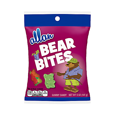 Allan Bear Bites, 5 Oz, Pack Of 12 Bags