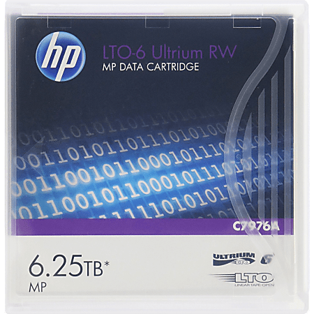 HP LTO-6 Ultrium RW Data Cartridge, 6.25 TB