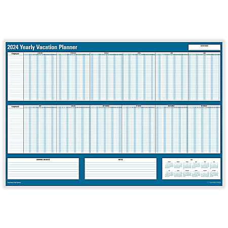 ComplyRight 2024 Calendar Planner, 36" x 24", Yearly