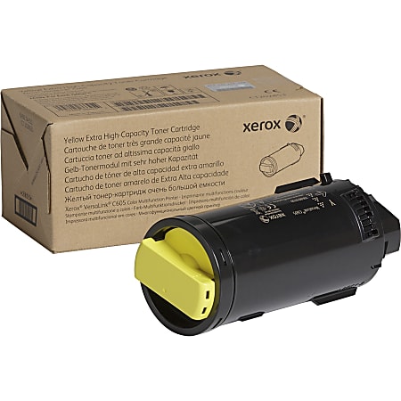 Xerox® C605 Yellow Extra-High Yield Toner Cartridge, 106R03930
