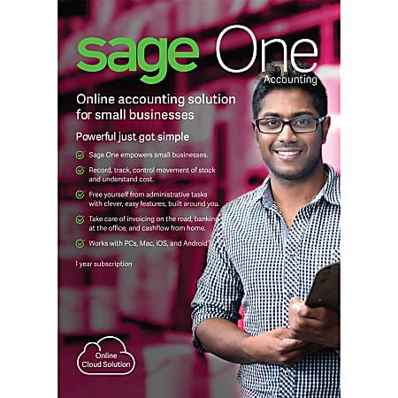 Sage One Accounting U.S. 1 YR Subscription, Download Version