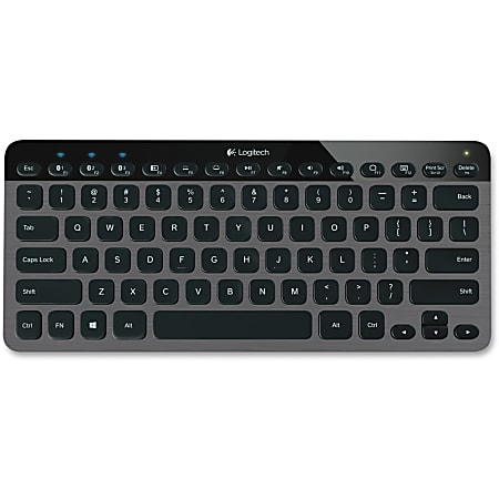 Logitech® K810 Wireless Keyboard, Compact, Black, 920-004292