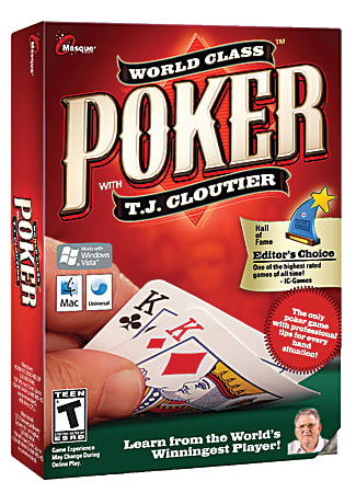 World Class Poker With T.J. Cloutier, For PC/Mac, Traditional Disc