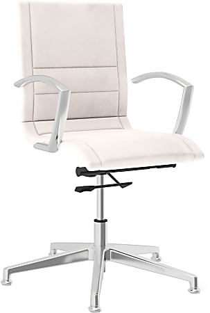 National® Niles Static Conference Ergonomic Chair, Ivory