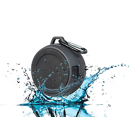BYTECH Portable Water-Resistant Wireless Speaker, Black, BY-AU-BS-128-BK