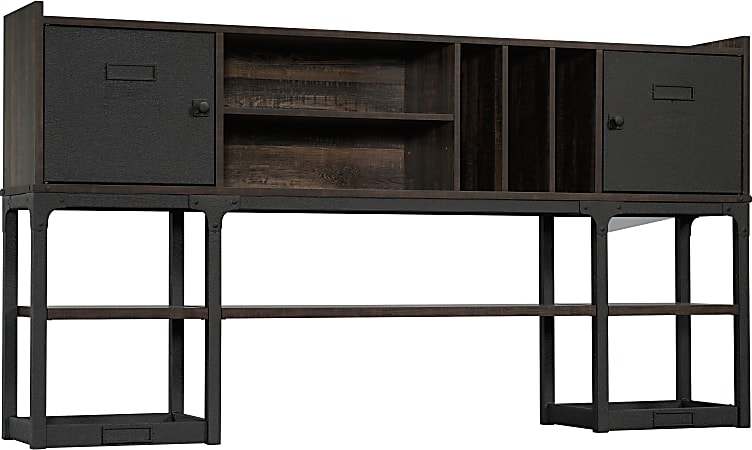 Sauder® Foundry Road 72"W Desk Hutch, Carbon Oak