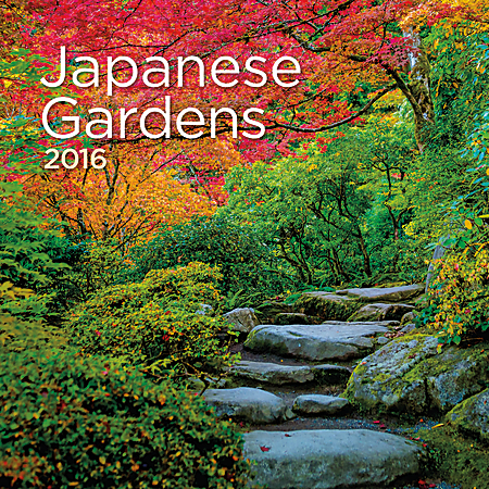 Turner Photo Wall Calendar, 12" x 12", Japanese Gardens, September 2015-December 2016