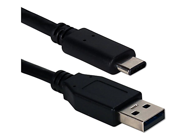 QVS 3-Meter USB-C to USB-A 2.0 Sync & Charger Cable - 9.84 ft USB Data Transfer Cable  - CC2231B3M