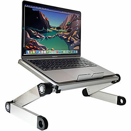 WorkEZ Lightweight Aluminum Ergonomic Adjustable Lap Desk, Silver