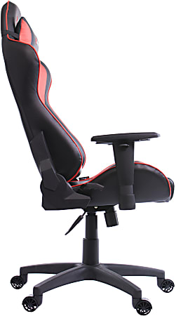 Arozzi Forte Ergonomic Faux Leather High Back Gaming Chair BlackRed Office Depot