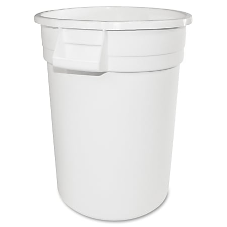 Gator 10-gallon Container - Lockable - 10 gal Capacity - Impact Resistant, Crush Resistant, Spill Resistant, Handle - 17" Height x 15.9" Width x 15.9" Depth - Polyethylene Resin, Plastic - White - 6 / Carton